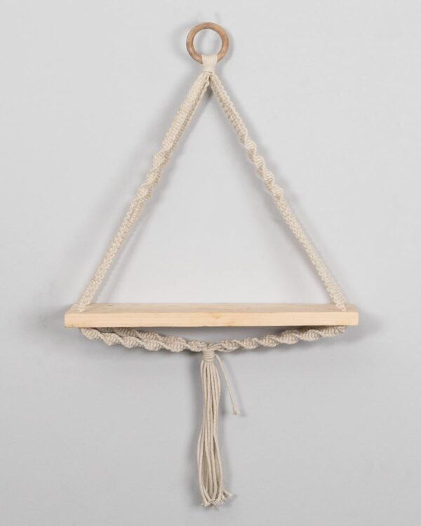 Macrame Wall Hanging Shelf – Handmade Boho Shelf for Home Decor - Image 5