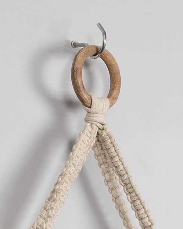 Macrame Wall Hanging Shelf – Handmade Boho Shelf for Home Decor - Image 2