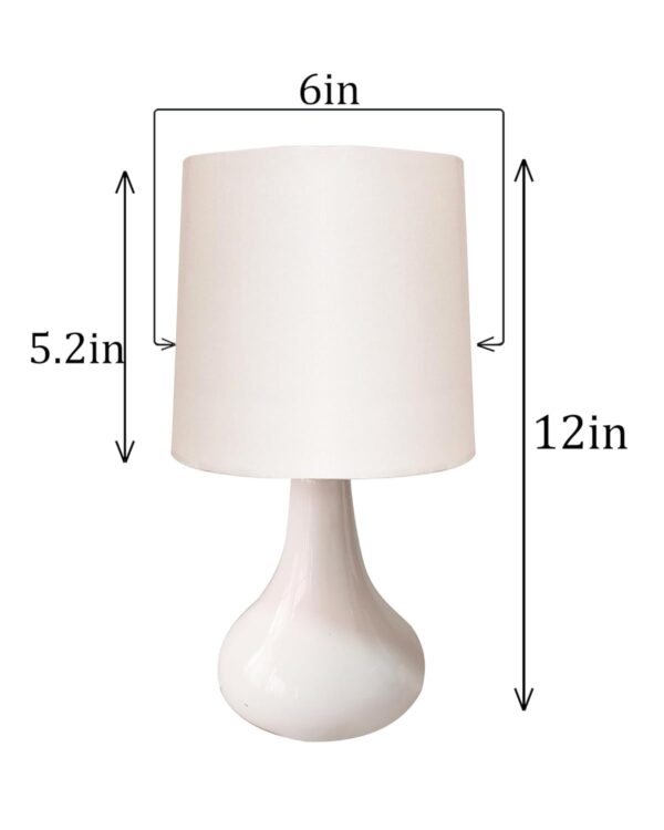 Homesake Modern Ceramic Table Lamp – Classic Warm Light for Bedside & Desk - Image 2