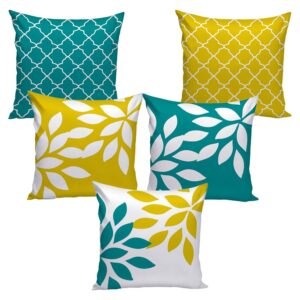 Handmade velvet cushion covers set of 5 multi-colored 16x16 inch