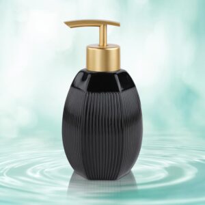 Liquid soap dispenser with pump for bathrooms and kitchens, available under ₹1000 in India.