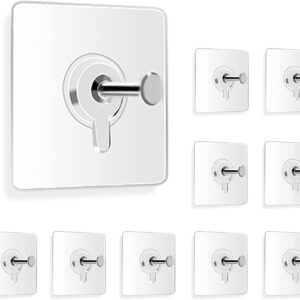 Photo Frame Hooks for Wall Without Drilling – Transparent Adhesive Hook Set