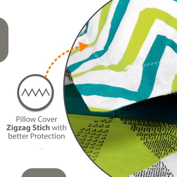 Luxurious 144 TC Cotton Bedsheet for Double Bed with 2 Pillow Covers (222 x 254 cm) - Image 6