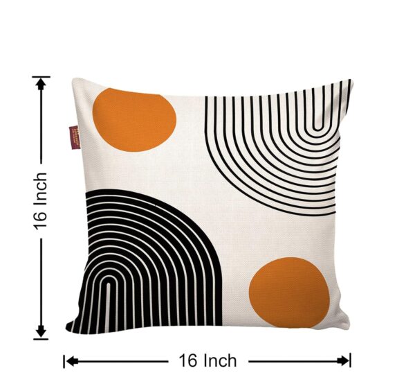 Geometric Cotton Cushion Covers – Premium Set of 5 (16x16 Inch) - Image 3