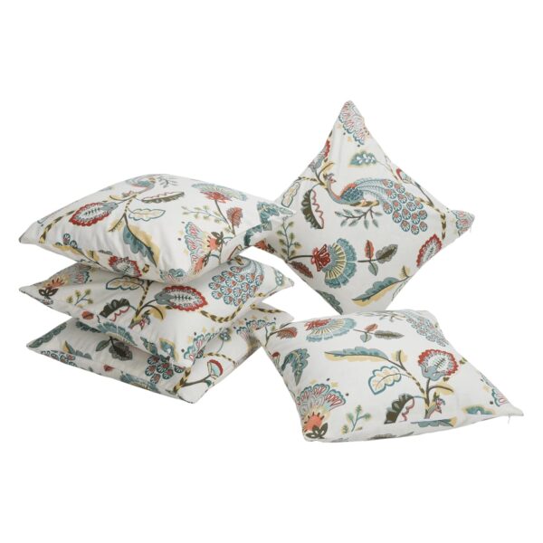 Cotton Cushion Covers Set of 5 – Tulip Treats (16x16 Inch) - Image 3