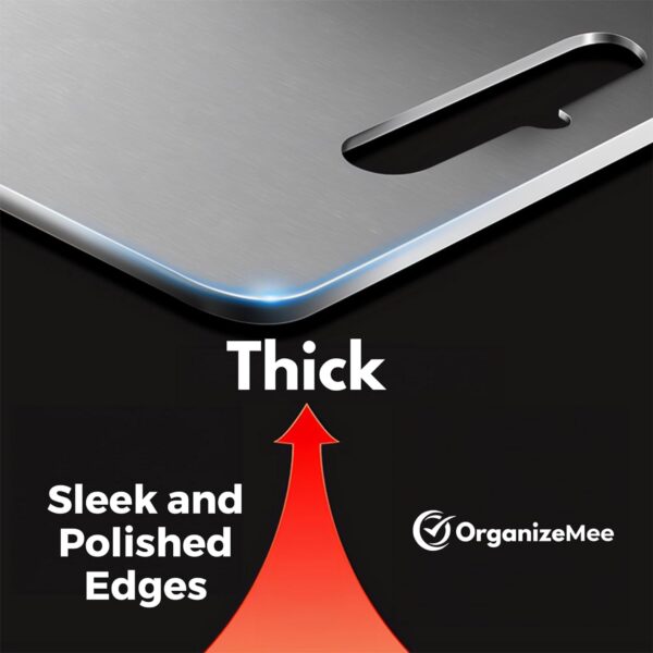 Stainless Steel Cutting Board – Large 36x25 cm Chopping Pad - Image 4
