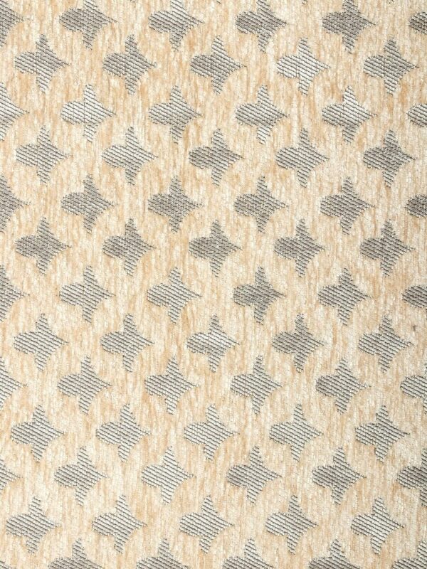 Jacquard Cushion Covers – Set of 5, 16x16 Inch, Beige Star Motif - Image 4