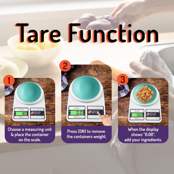 Kitchen Weight Machine – 10Kg Digital Scale for Home Use - Image 3