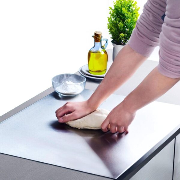 Large Stainless Steel Chopping Board – Heavy-Duty, Rust-Free - Image 4