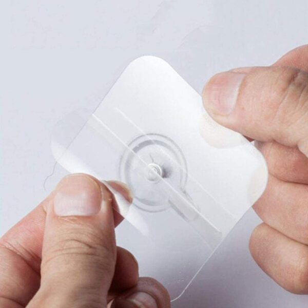 Transparent Adhesive Wall Hooks – No Drill, 10 Pcs Set - Image 6