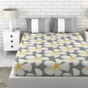 Cotton Bedsheet Double Bed with Floral Design