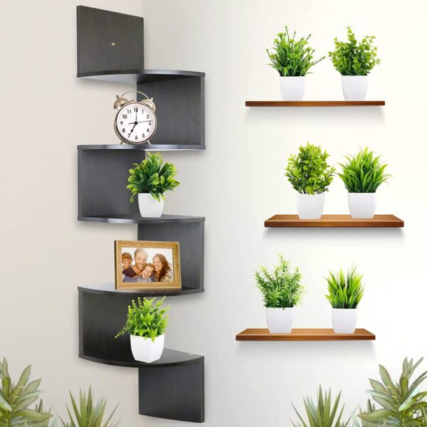 Artificial Potted Plants – 8 Pack Small Faux Eucalyptus Plants for Home, Bathroom, Office Decor - Image 2