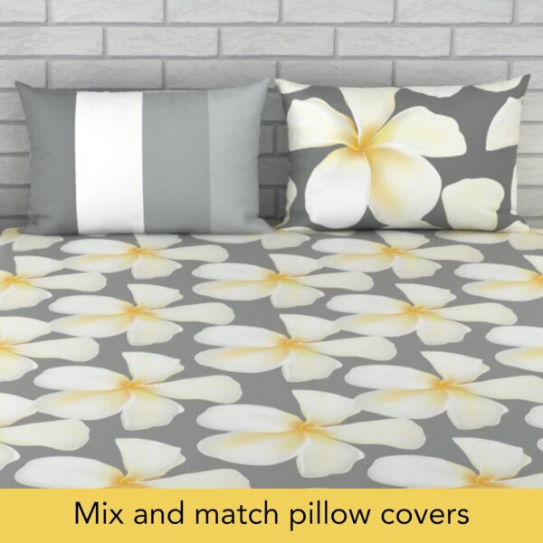 Cotton Bedsheet Double Bed – Elegant 144 TC Floral Set - Image 3