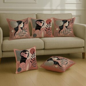 Abstract art and quote print cushion covers under ₹1000 – modern decorative pillows for Indian homes