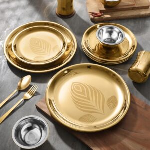 Classic Essentials Stainless Steel Thali Set – Durable Plates & Bowls Under ₹1000
