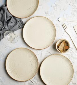 Home Centre Stoneware Dinner Plate Set – Elegant Ceramic Plates Under ₹1000