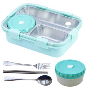 Compact insulated lunch box with spoon – gift idea