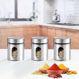 Spice jar set with wooden stand – affordable kitchen organizer