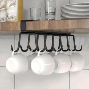 Wall-mounted kitchen hook rack – utensil organizer