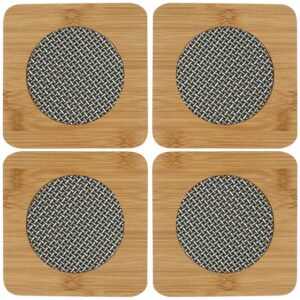 HOKIPO eco-friendly bamboo wooden coasters under ₹1000