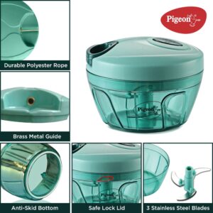 Pigeon Mini Handy Chopper with 3 stainless steel blades for quick chopping