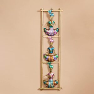 Mystic India musician wall accent metal art under ₹1000