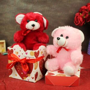 Ceramic teddy bear showpiece for kids’ room décor