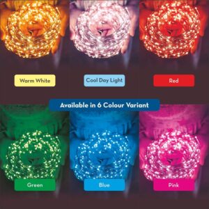 Crompton Galaxy 100 LED USB copper string lights warm white