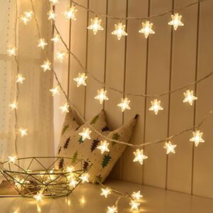 gesto crystal star warm white string lights for Diwali decoration
