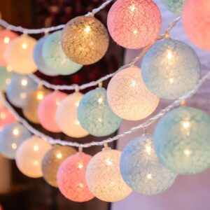 Party Propz multicolour cotton ball lights – decorative lights for room under 1000