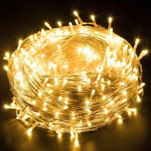GIGAWATTS warm white copper fairy lights 10.5m for room and Diwali