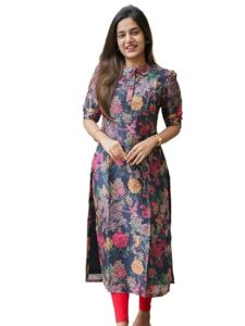 Chanderi printed stitched kurta for women by Sun Fashion & Lifestyle