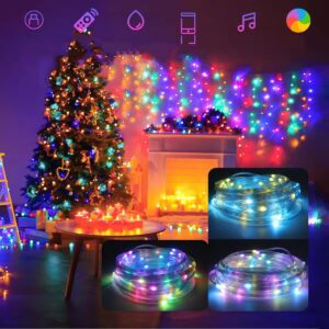 9-meter RGB Smart IC multicolor fairy LED lights displaying dynamic color patterns.