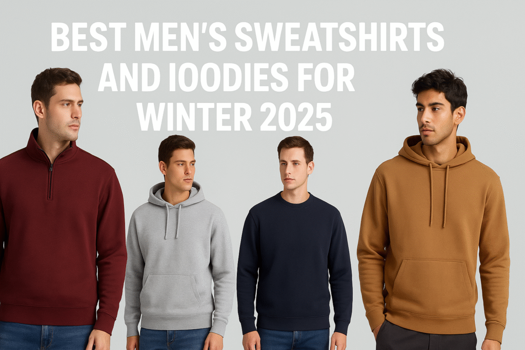 Best men's sweatshirts and hoodies for winter 2025 in stylish modern designs